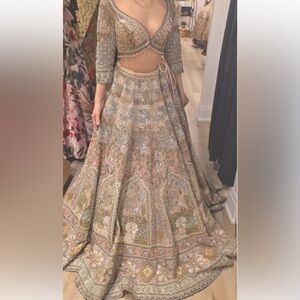 Exquisite Embroidered Indian Lehenga Set